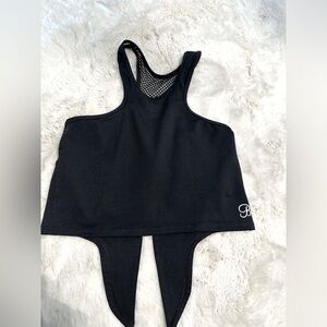 Bombshell racerback tank black